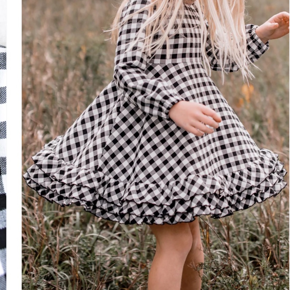 NWT SweetHoney Black Plaid size 10